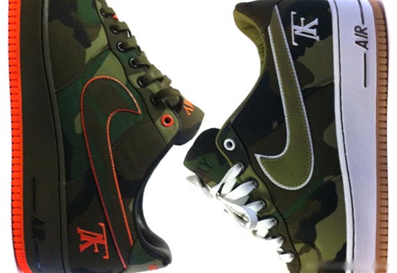 Nike Air Force Camouflage AF1 nouveaux hommes bruns (2)